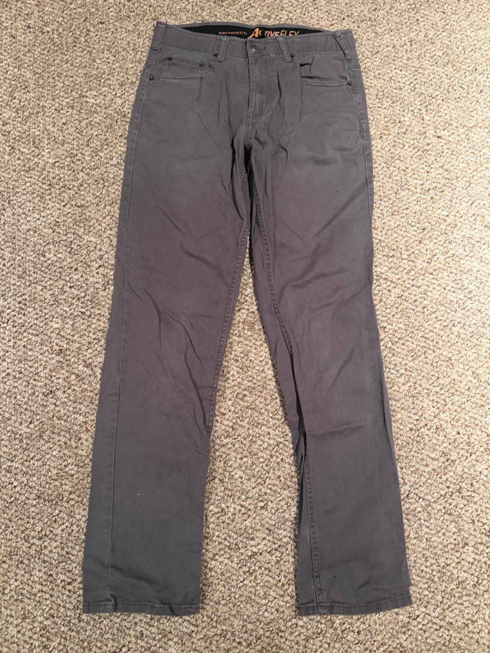 Architect Men's Charcoal Straight-Leg Chinos